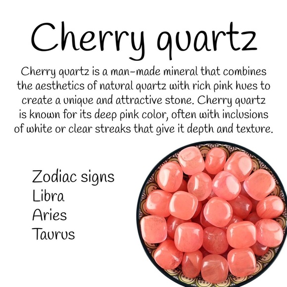 Handmade strawberry quartz necklace - Picture 4 of 5